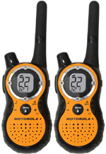 Motorola Talkabout T-8500R (Orange). 2 each with NiMH Batteries